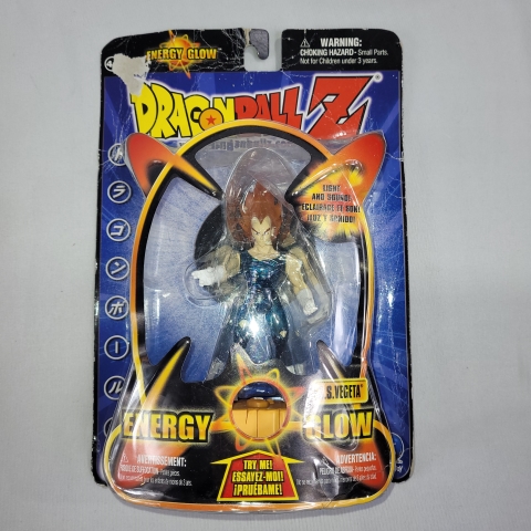 Dragonball Z 2002 Energy Glow SS Vegeta Figure Irwin MOC C5