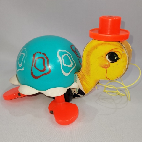 Fisher-Price #773 Vintage 1962 Tip-Toe-Turtle C7