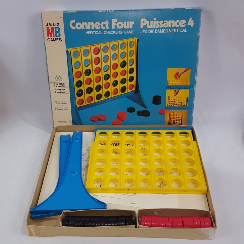 Connect Four Vintage 1974 Game by Milton Bradley C7