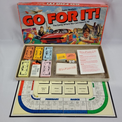 Go For It Vintage 1986 Board Game by Parker Brothers C7