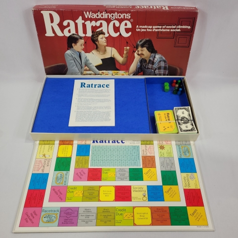 Ratrace Vintage 1970 Board Game by Waddingtons C8