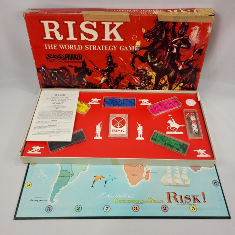 Risk Vintage 1968 Board Game by Parker Brothers C6