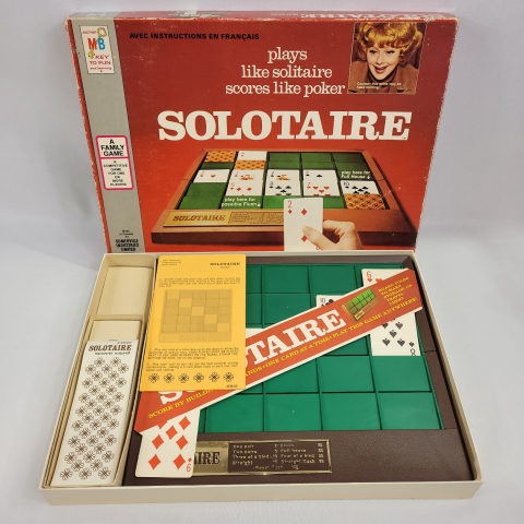 Solotaire Vintage 1973 Card Game by Milton Bradley C7