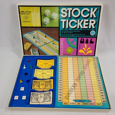 Stock Ticker Vintage Board Game by Copp Clark C7