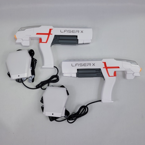 Laser X Set of 2 Laser Tag Electronic Blasters by NSI C8
