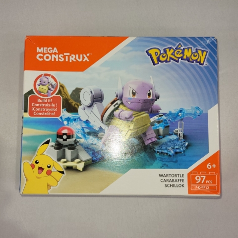 Mega Construx 2017 Wartortle 97 Piece Block Building Set NEW