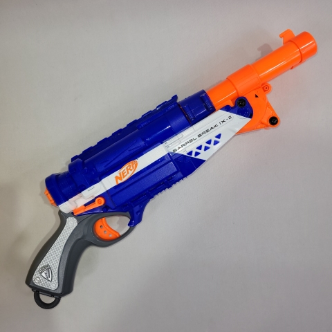 Nerf Barrel Break IX-2 Foam Dart Blaster Hasbro C8