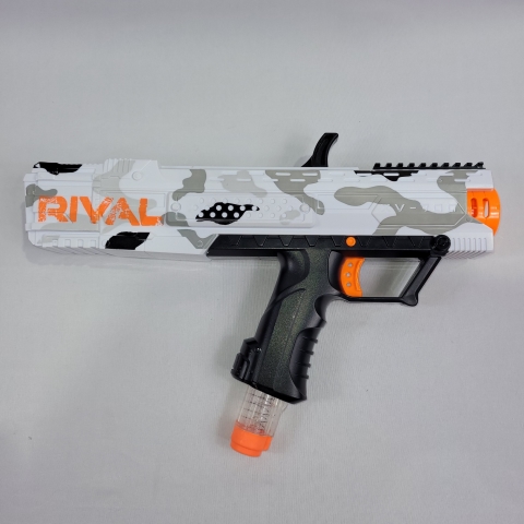 Nerf Rival Apollo XV-700 White Camo Foam Ball Blaster Hasbro C8