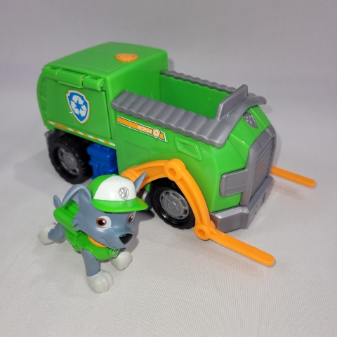 Paw Patrol Rocky\'s Transforming Recycling Truck Spin Master C8