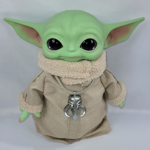 Star Wars Mandalorian 12\" Plush Baby Yoda Grogu by Mattel C9