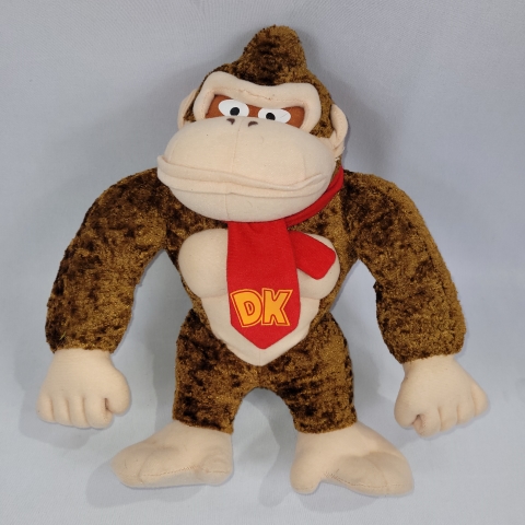 Super Mario 12" Plush 2001 Donkey Kong by Nintendo C8