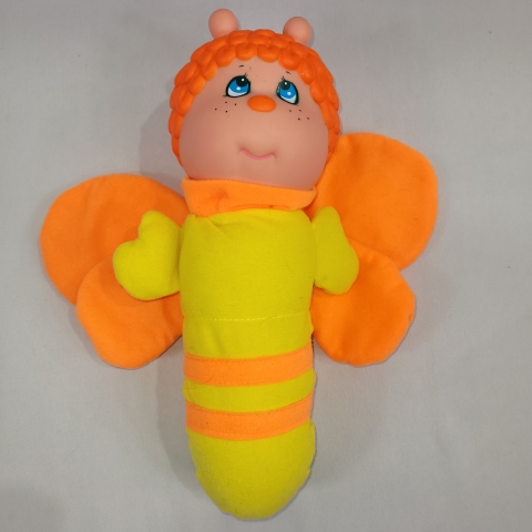 Glow Worm 1984 Vintage 10\" Plush Butterfly by Soma C8