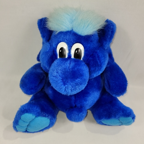 Kodak Kolorkins 1989 Vintage 10\" Plush Blue Kizmo by Kodak C9