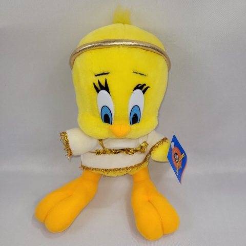 Looney Tunes 1998 Vintage 12\" Plush Tweety Bird Angel Warner C9