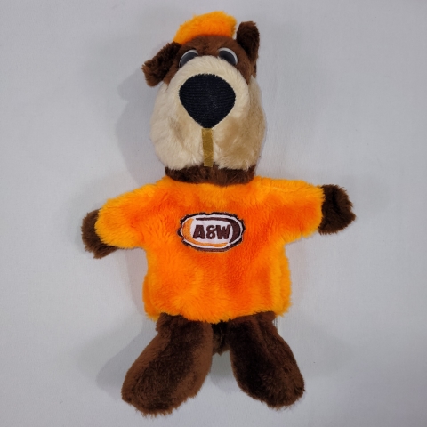 A&W Vintage 12\" Plush Root Bear Hand Puppet C7