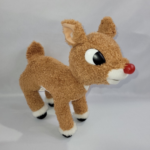 Rudolph the Red Nosed Reindeer 12\" Plush 2004 Electronic Toy C9