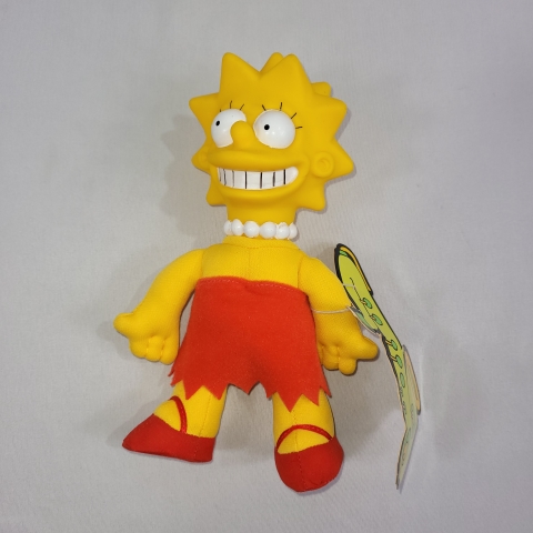 The Simpsons 1990 Vintage 8" Plush Lisa by Burger King C9