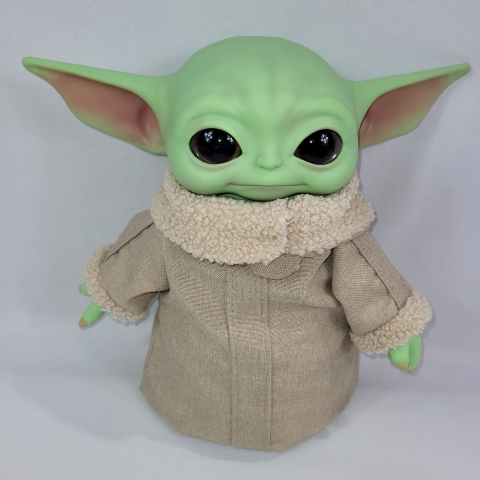 Star Wars 12\" Plush Baby Yoda Grogu by Mattel C9