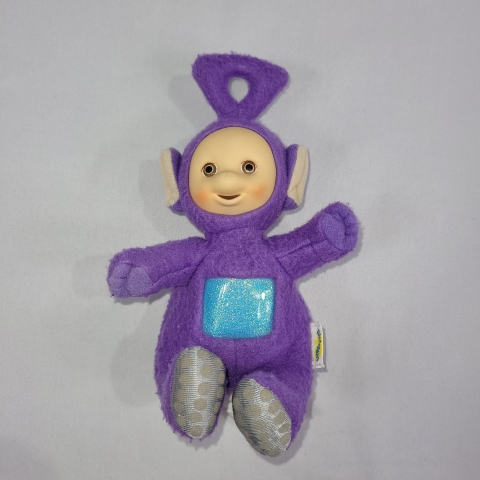 Teletubbies 1998 Vintage 7\" Plush Tinky Winky Beanie C8